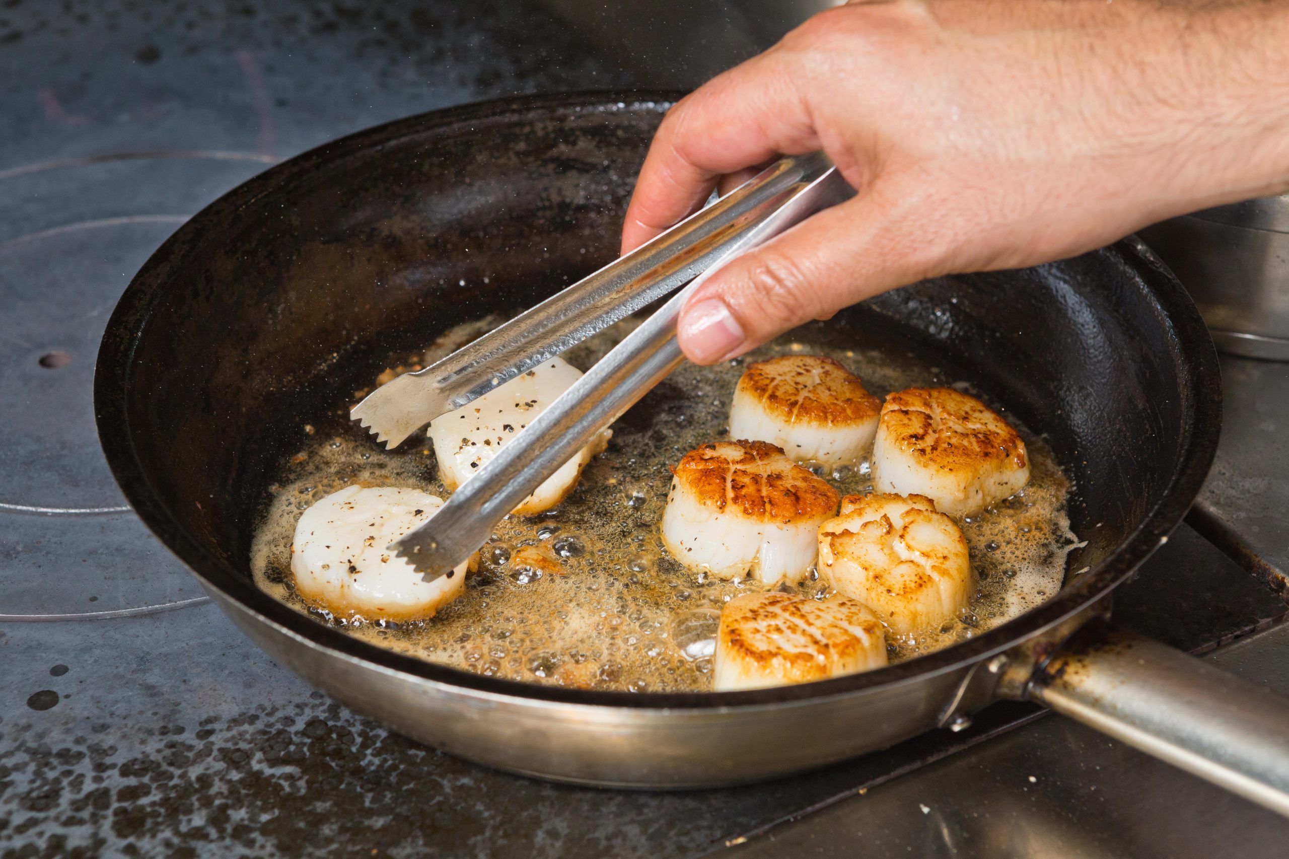 Spiralized Sesame Vegetable Noodles with Scallops