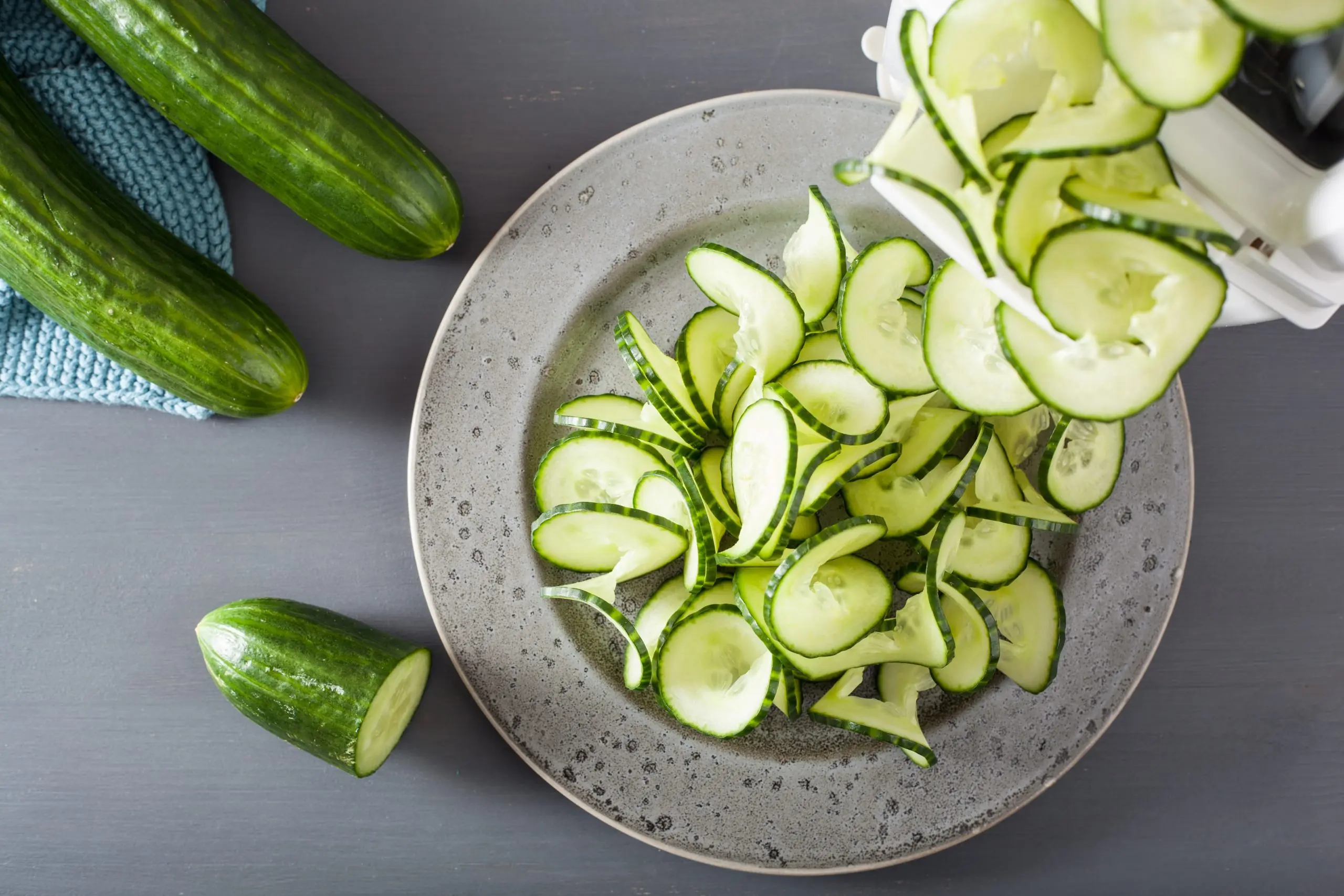 Chilled Sweet & Sour Cucumber Noodles with Toasted Sesame Seeds