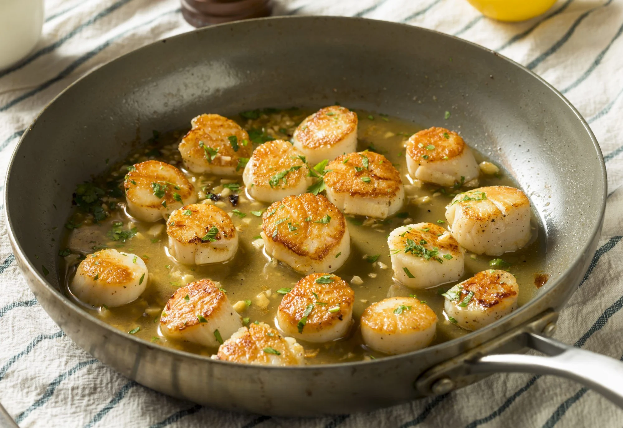 Spiraled Spaghetti Squash with Sesame and Scallops